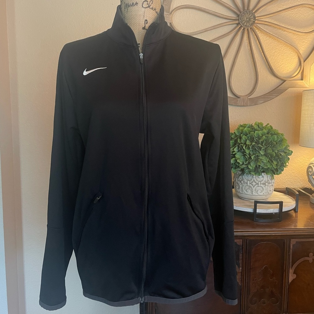 Like New Nike Black Athletic Zip Up Jacket